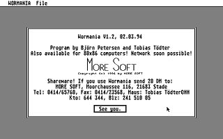 Wormania atari screenshot